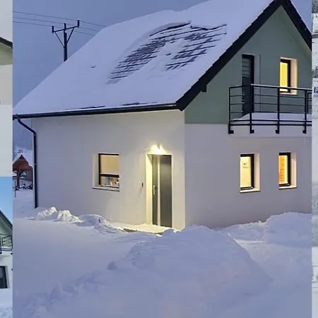All Season Lasowka - Klimatyzowana Willa 10 Osobowa Z Widokiem Na Gory, Sauna Opalana Drewnem, Jacuzzi 4Km Do Zieleniec Ski Arena Exterior photo