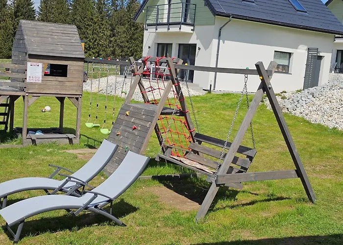 All Season Lasowka - Klimatyzowana Willa 10 Osobowa Z Widokiem Na Gory, Sauna Opalana Drewnem, Jacuzzi 4Km Do Zieleniec Ski Arena